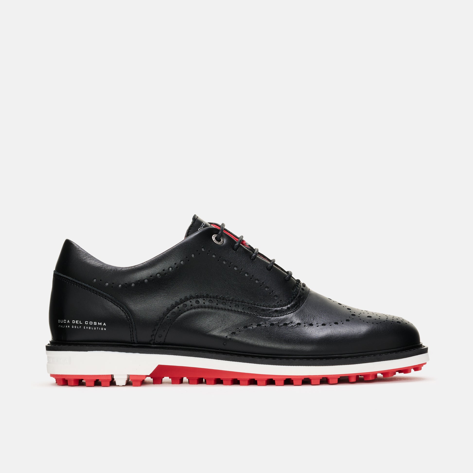 Men's Black Golf Shoes, Men's Golf Shoes , Duca del Cosma.
