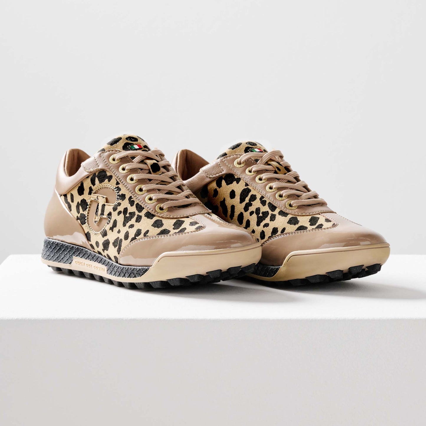 King Cheetah - Taupe Zapatos de Golf Mujer