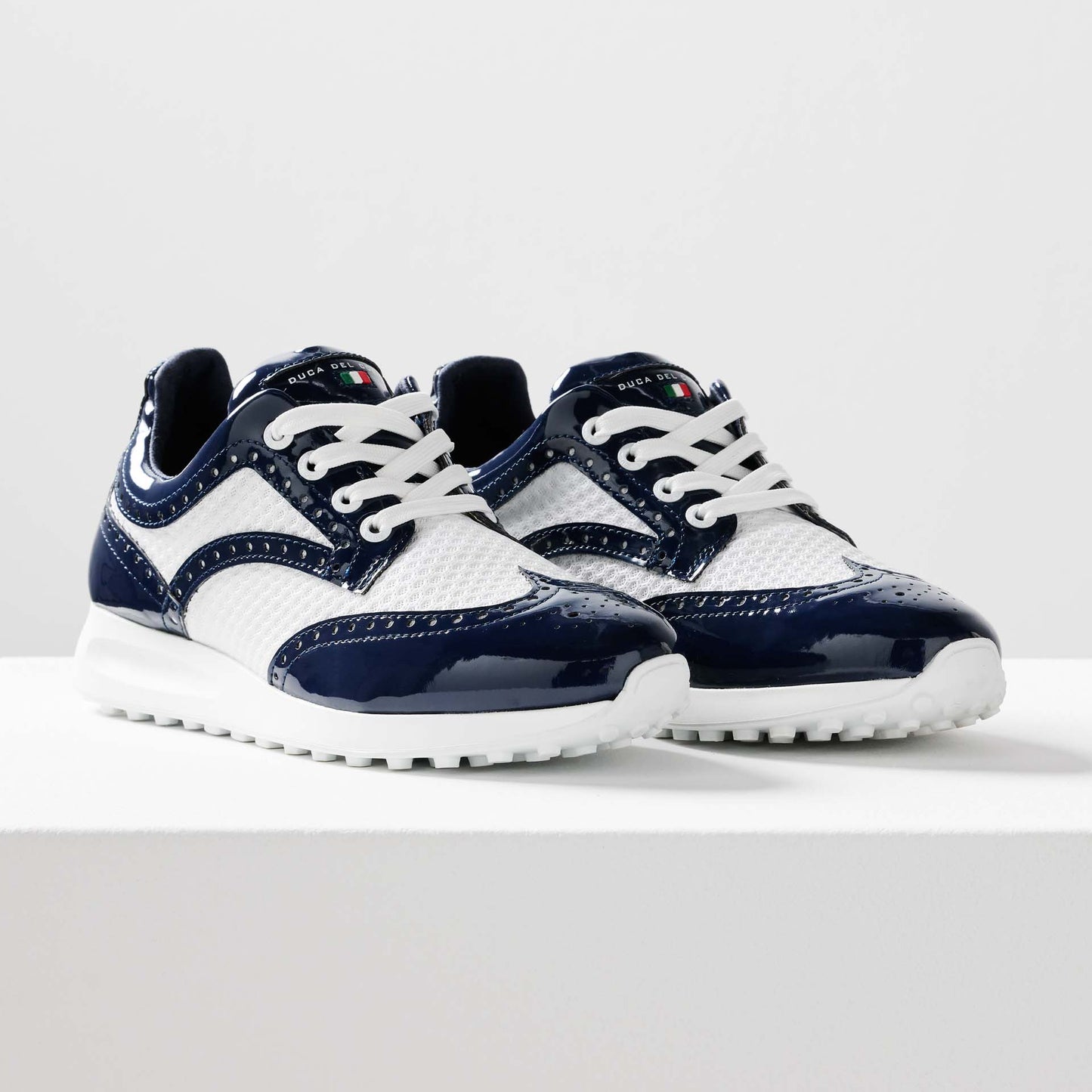 Serena - Zapatos De Golf Mujer Azul Marino/Blanco