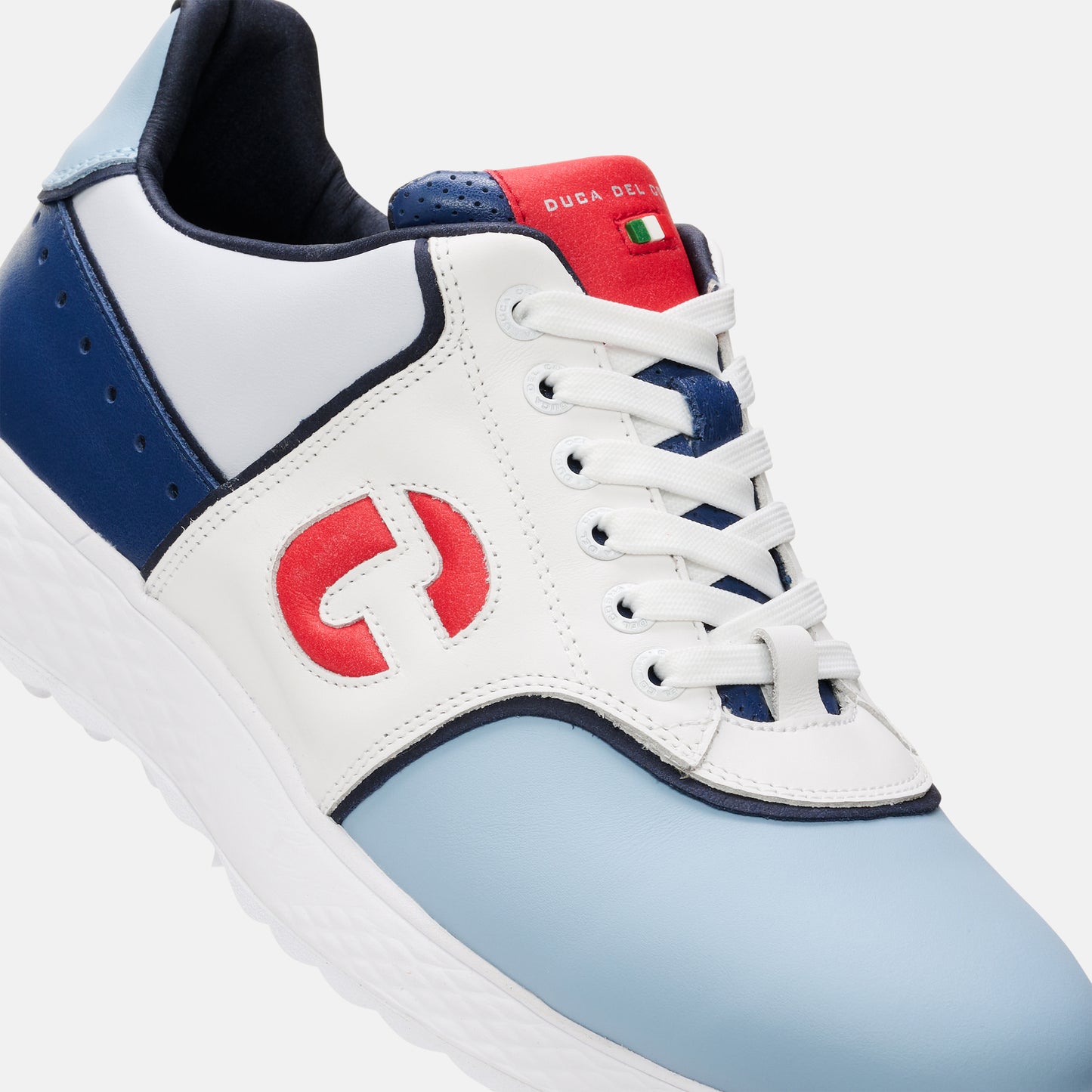 Red Golf Shoes, Blue Golf Shoes, Lightweight Men's Golf Shoes Duca del Cosma, Spikeless Golf Shoes, Waterproof Golf Shoes.