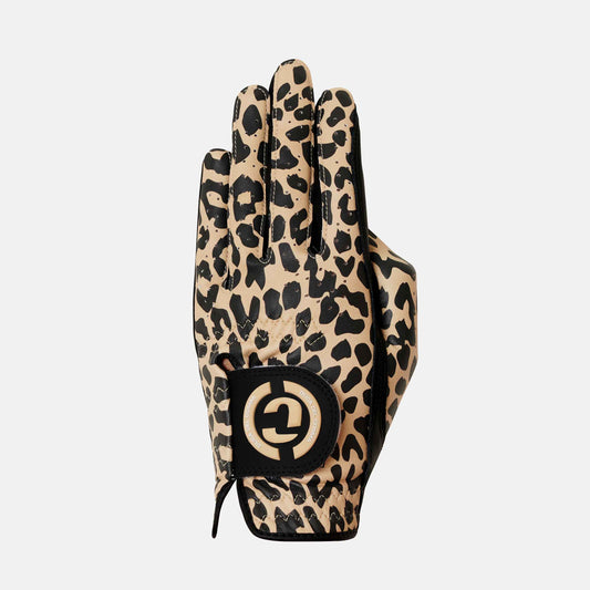 Gant de golf noir Designer Pro King Cheetah pour femmes