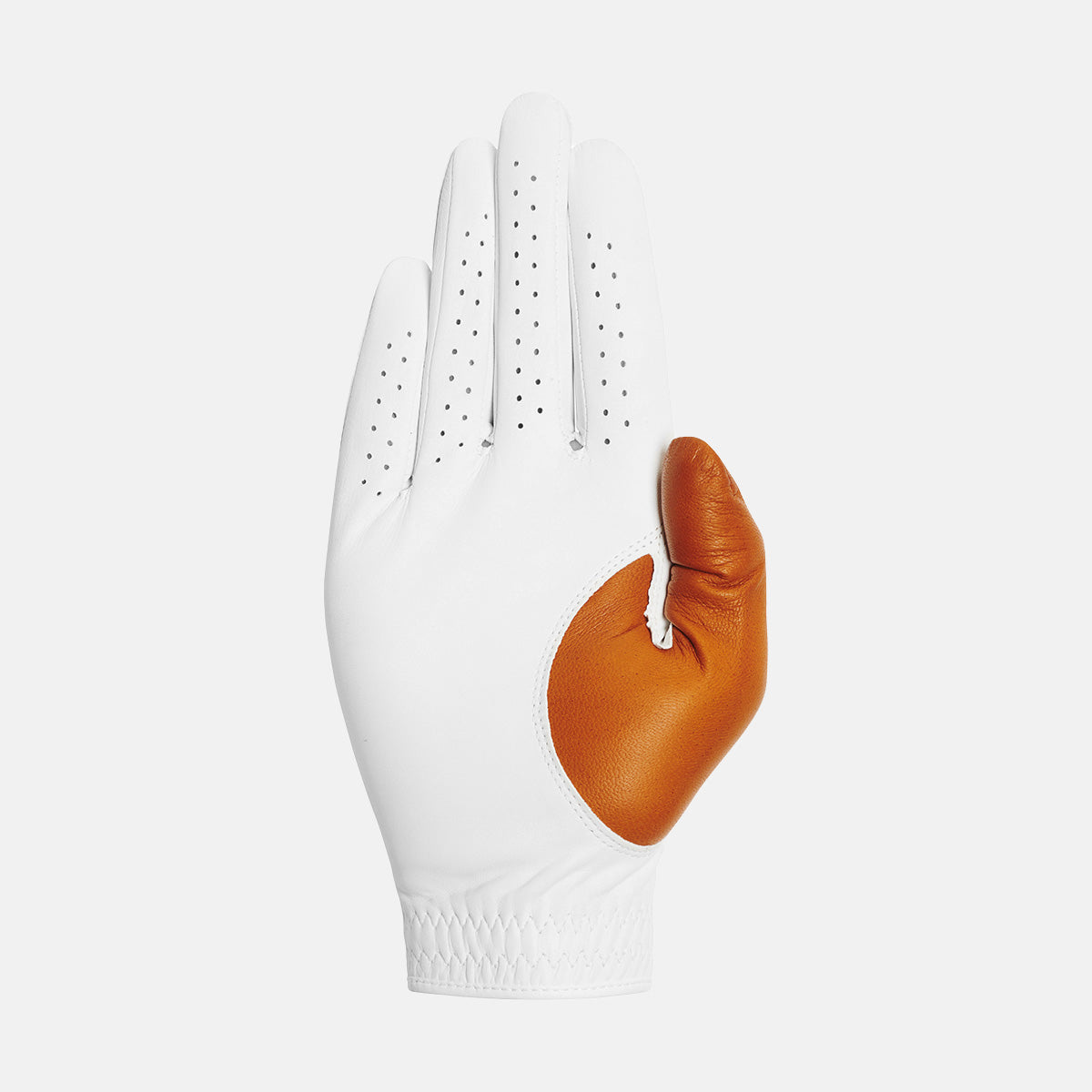 golf handschuh herren Herren Elite Pro – Links – Weiß/Hellbraun