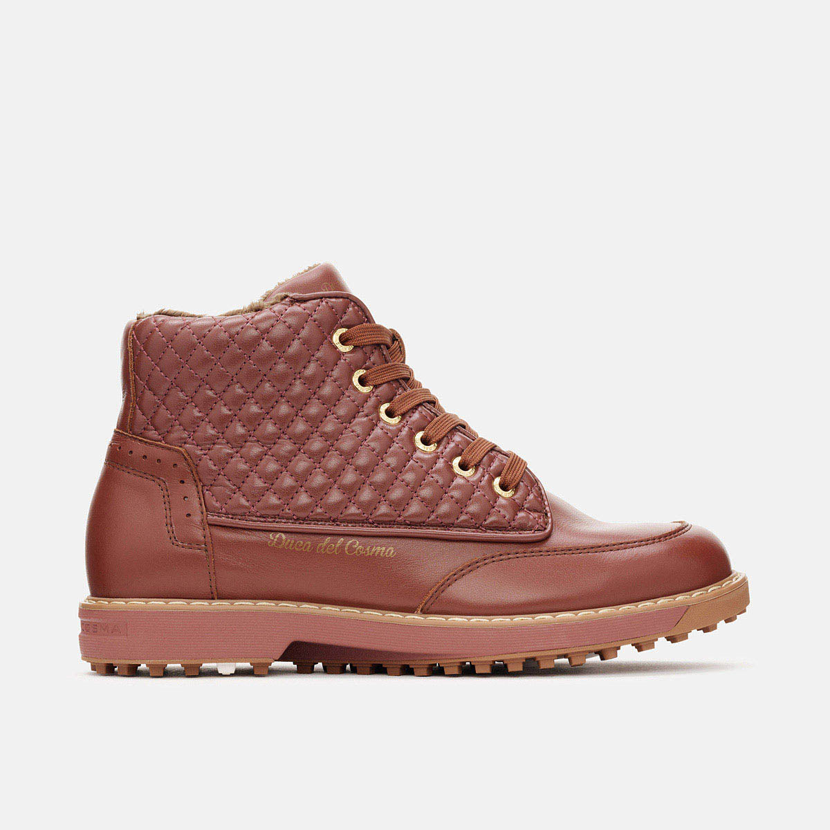 Women brown golf shoe