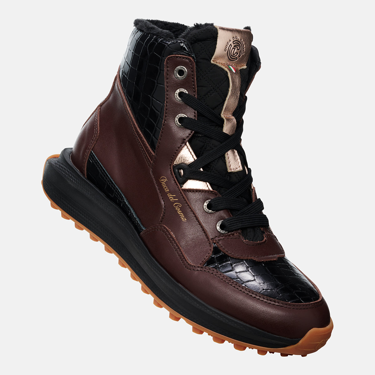 brown women's winter golf boots