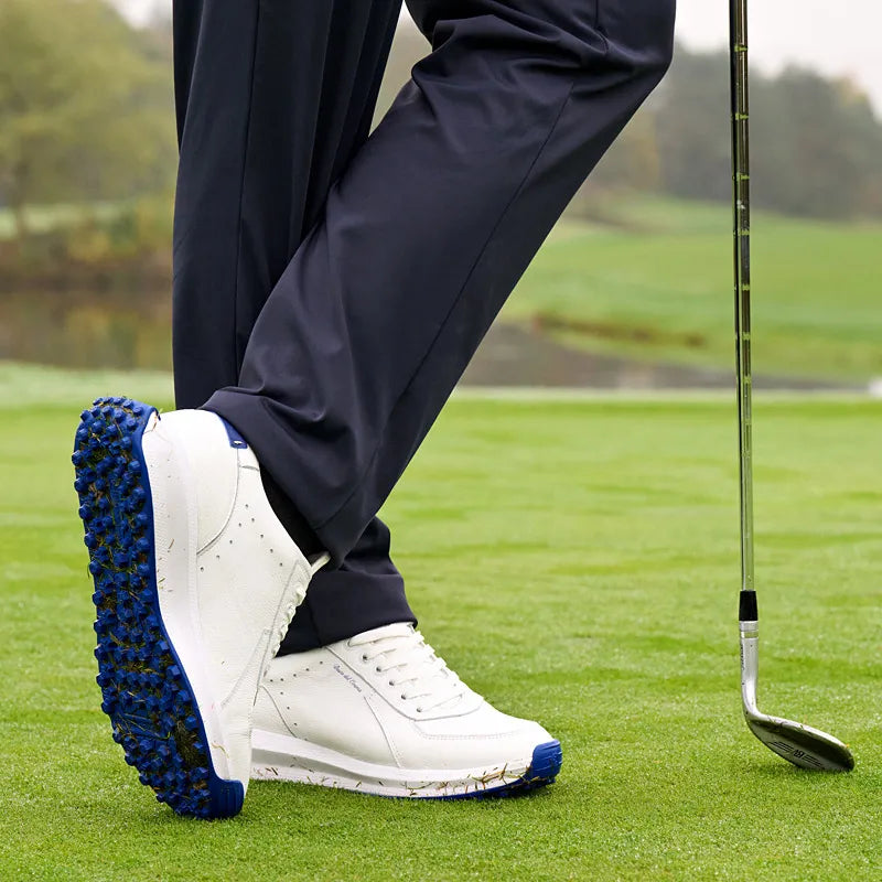 Chaussures de golf sans crampons pour homme Varano Blanc/Bleu