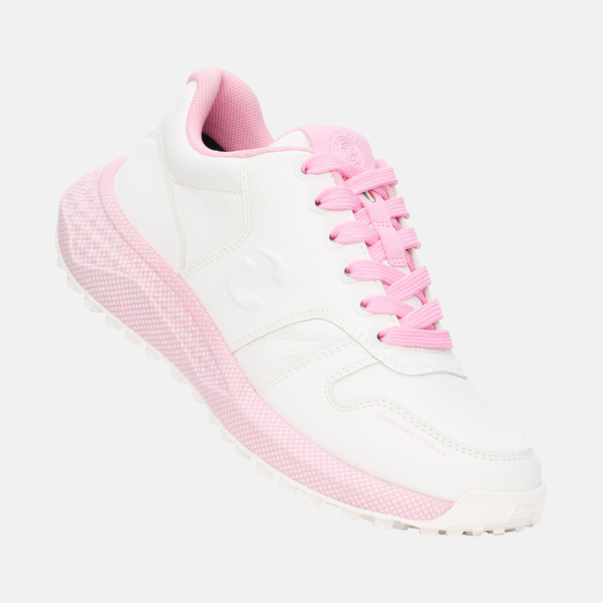 Lightweight Summer Golf Shoes Saturnia - White/Pink – Duca del