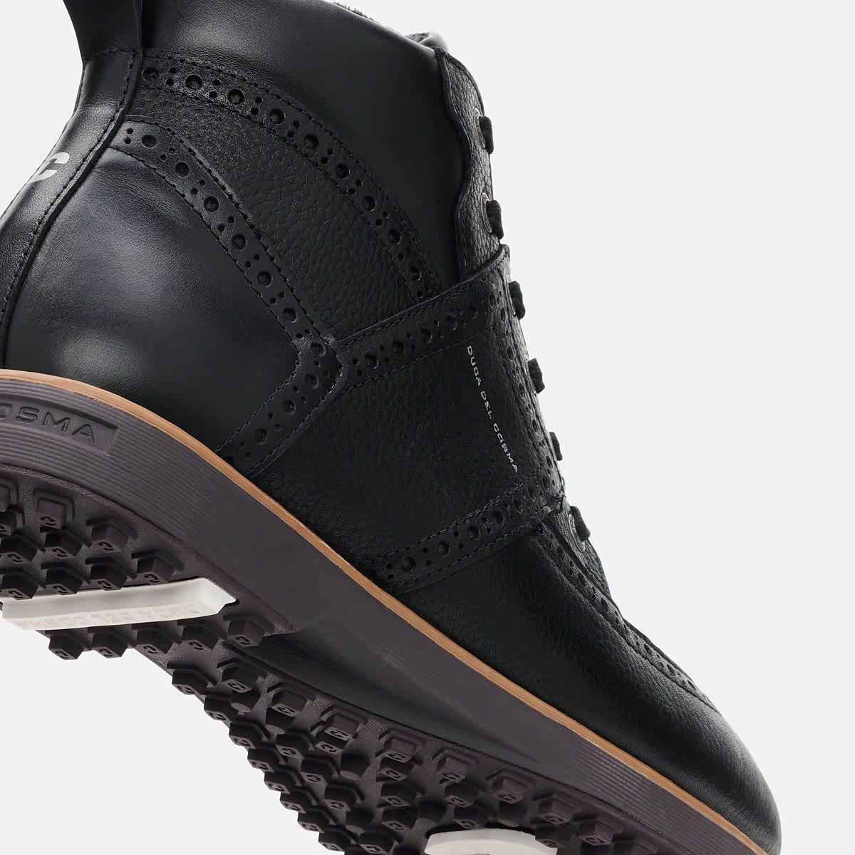 Mens black golf shoe