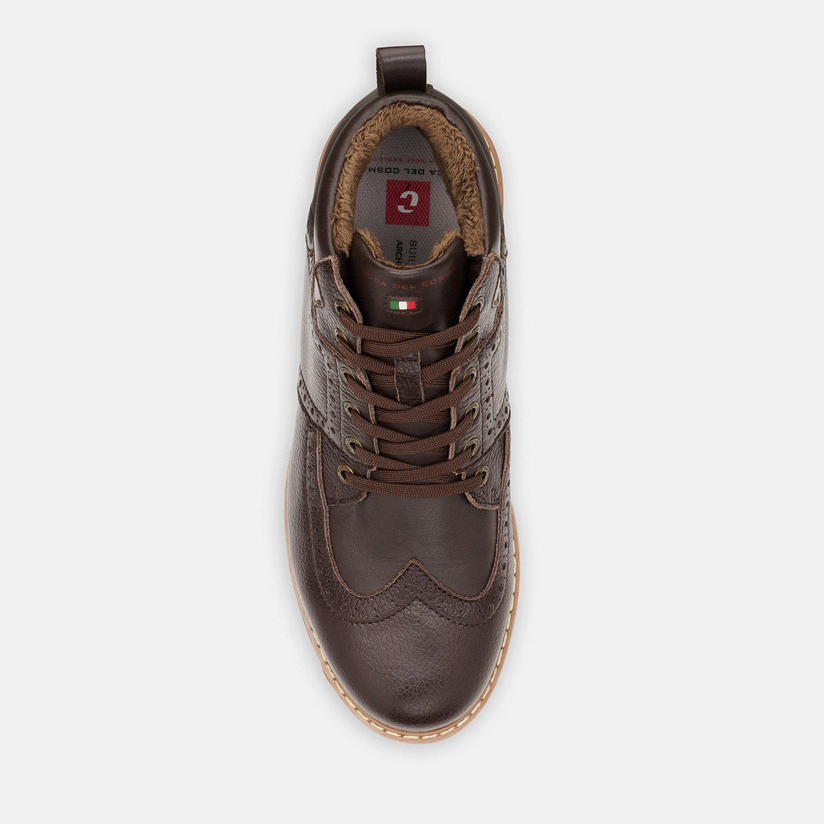 Mens brown golf shoe