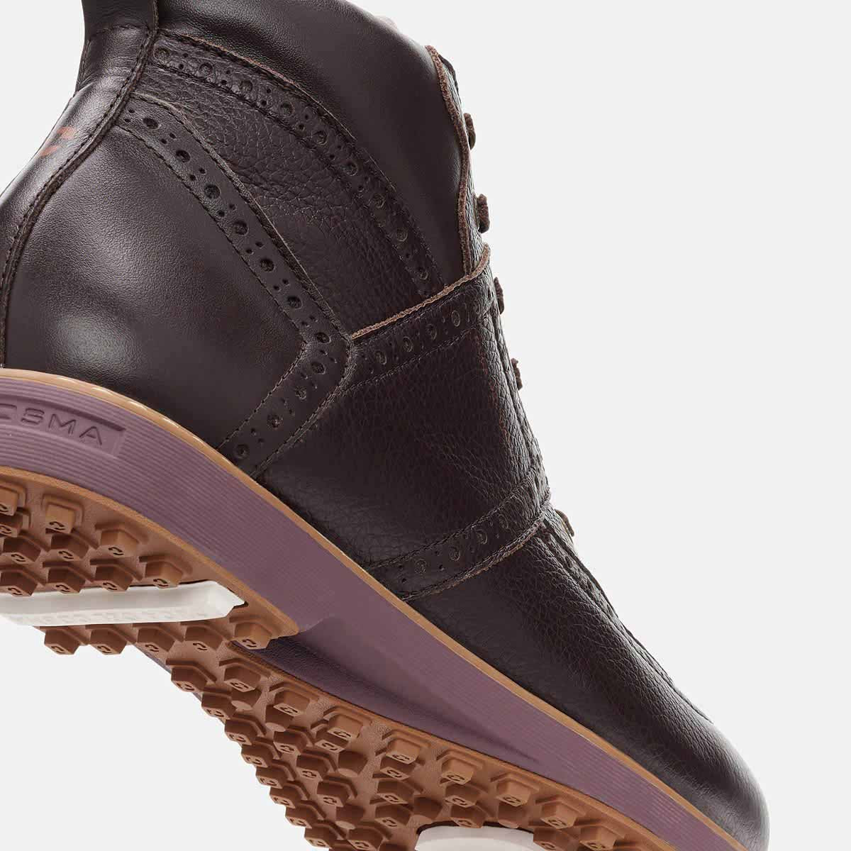 Mens brown golf shoe