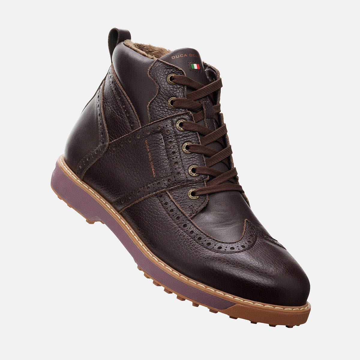 Mens brown golf shoe
