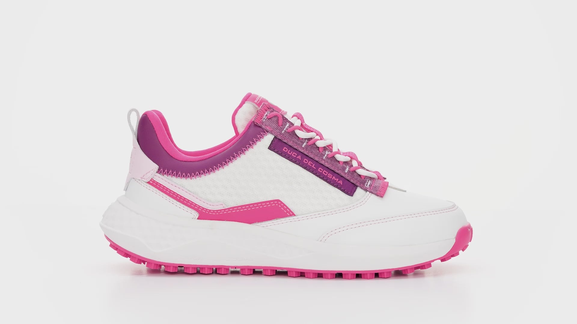 Ladies White Golf Shoes Latina - White/Purple – Duca del Cosma Global