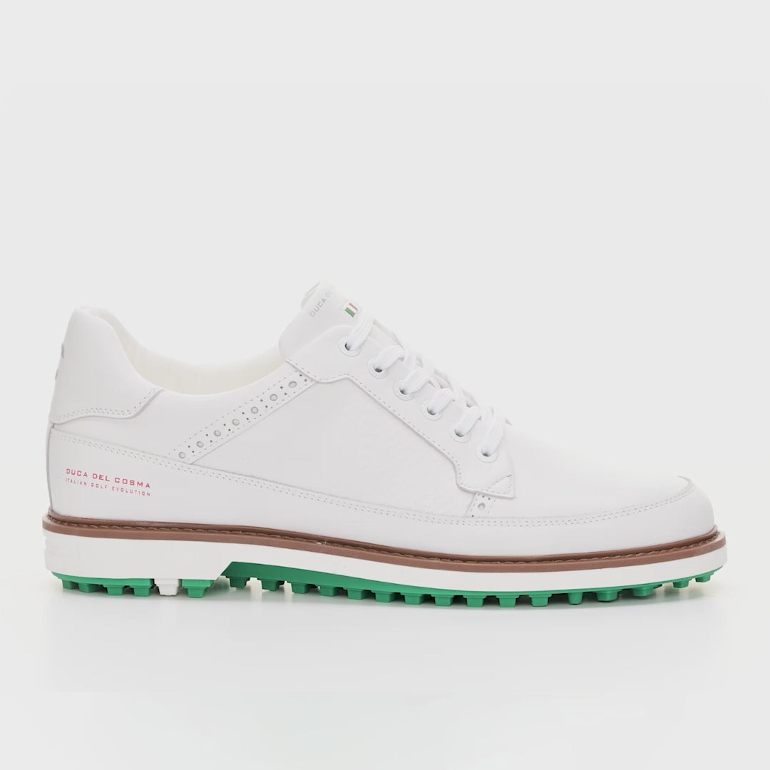 DUCA DEL COSMA ゴルフシューズ ホワイト/レオパード Padova - Womens Summer Golf Shoes – Duca del Cosma US