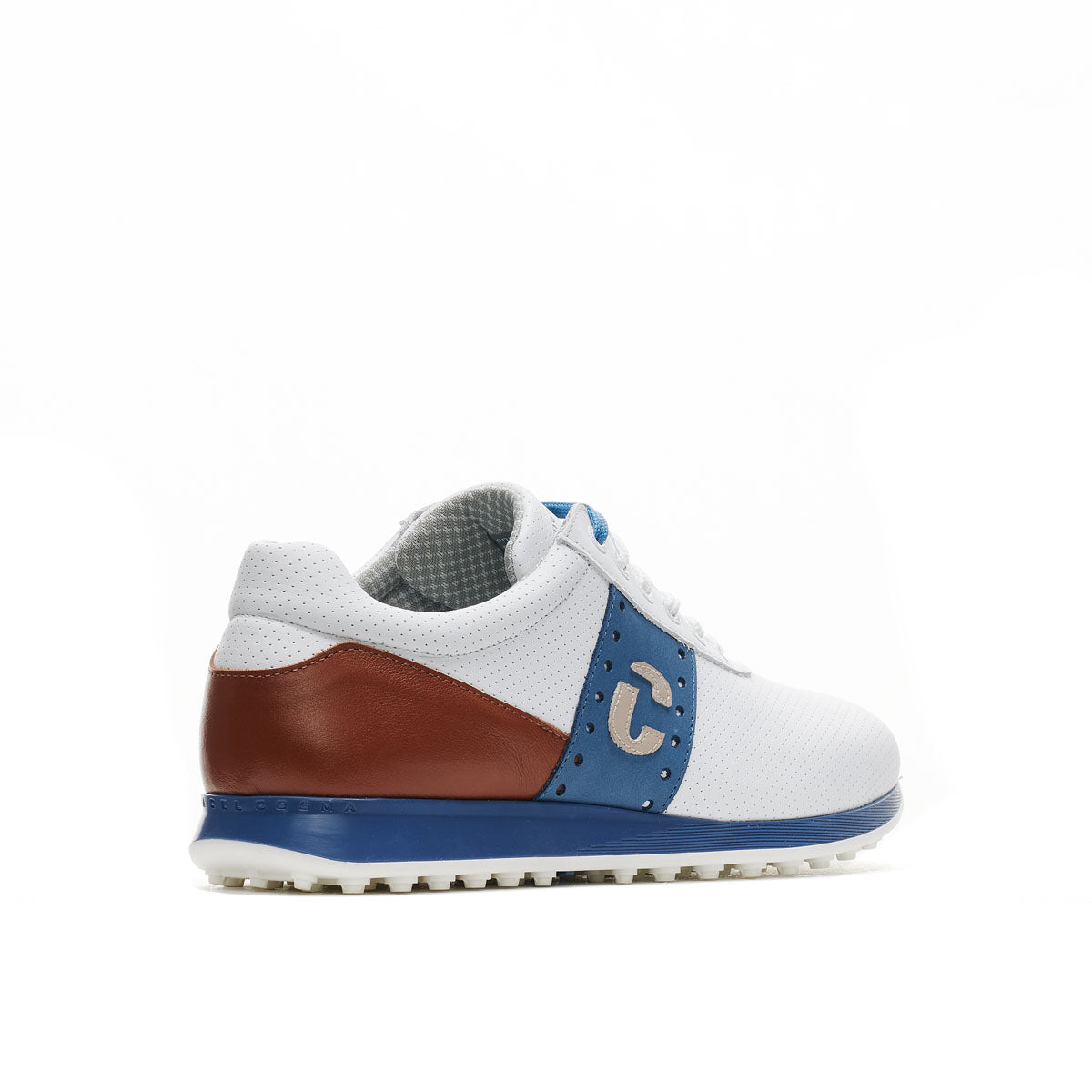 Belair White/Cognac Men's Golf Shoes
