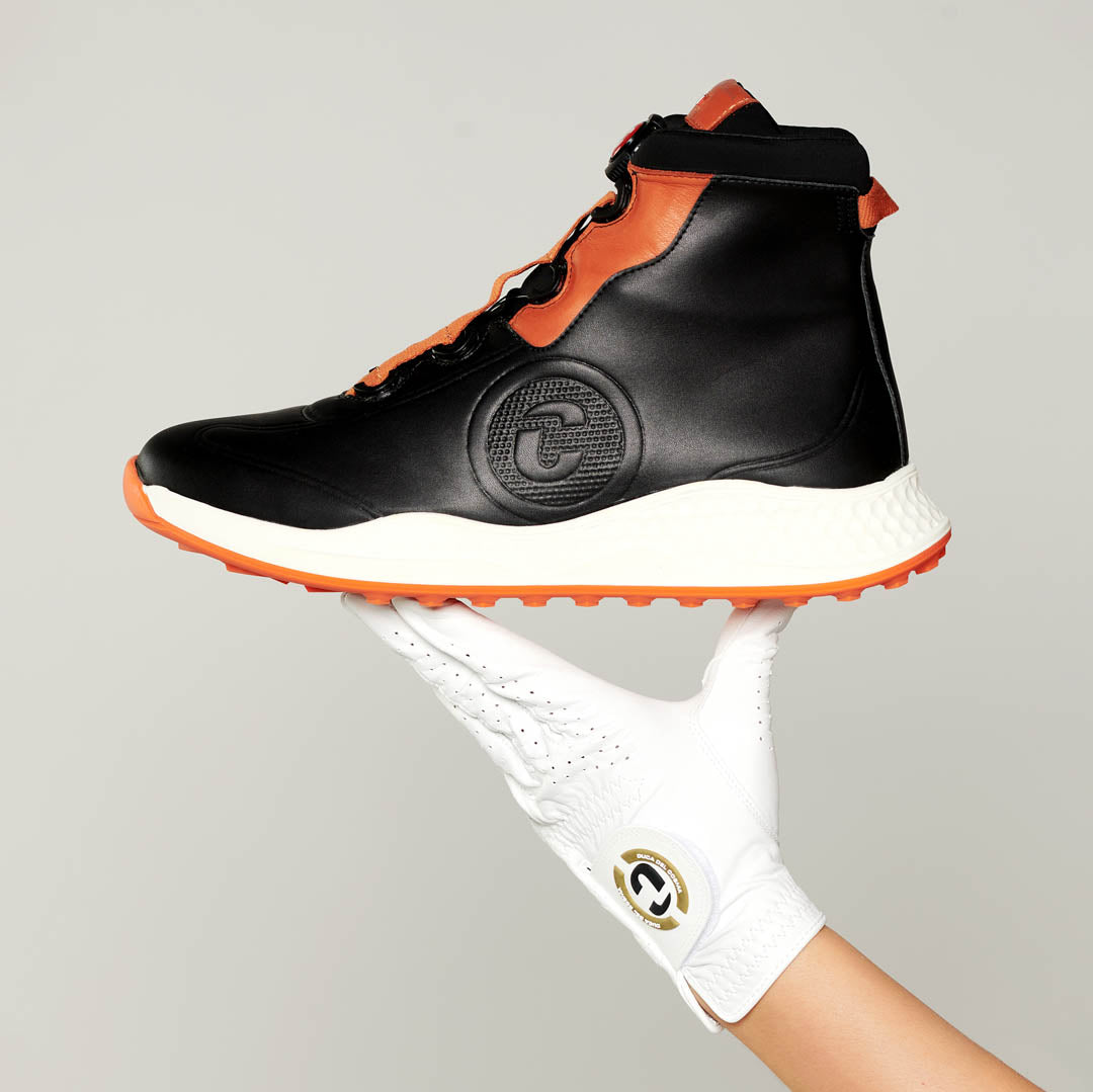 Bologna - Orange Black Men Winter Golf Shoes