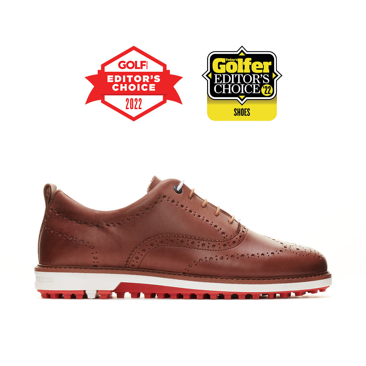 Churchill Cognac Men's Golf Shoe