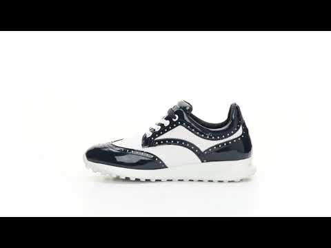 Serena Navy/White women's golf shoes duca del cosma beste golf shoes waterproof
