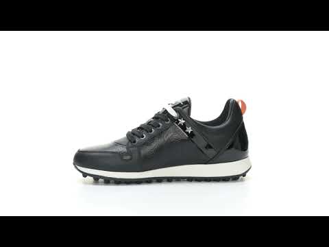 ladies black golf shoes
