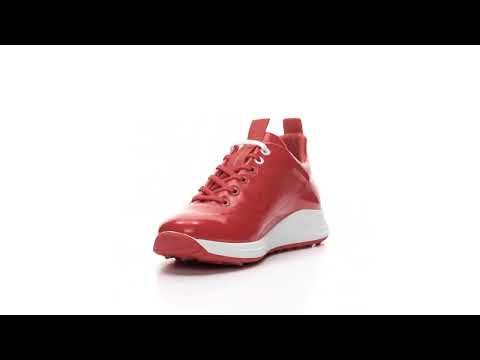 ladies red golf shoes